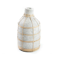 Bazar Bizar Vase En Terre Cuite Whoopy Béton/Naturel Ø13 x H24 cm