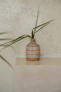 Bazar Bizar Vase En Terre Cuite Whoopy Béton/Naturel Ø13 x H24 cm