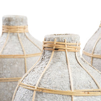 Bazar Bizar Vase En Terre Cuite Whoopy Béton/Naturel Ø13 x H24 cm