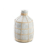 Bazar Bizar Vase En Terre Cuite Whoopy Béton/Naturel Ø13 x H23 cm
