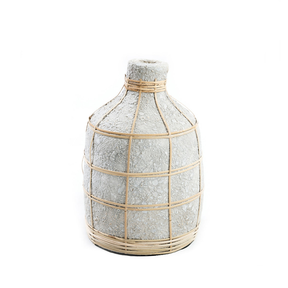 Bazar Bizar Vase En Terre Cuite Whoopy Béton/Naturel Ø13 x H23 cm