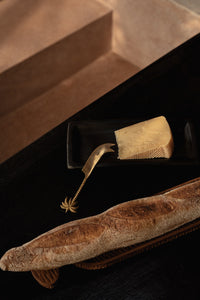 Bazar Bizar Plat de service En Bois de Teck French Bread Plate Naturel 45 x 9 cm