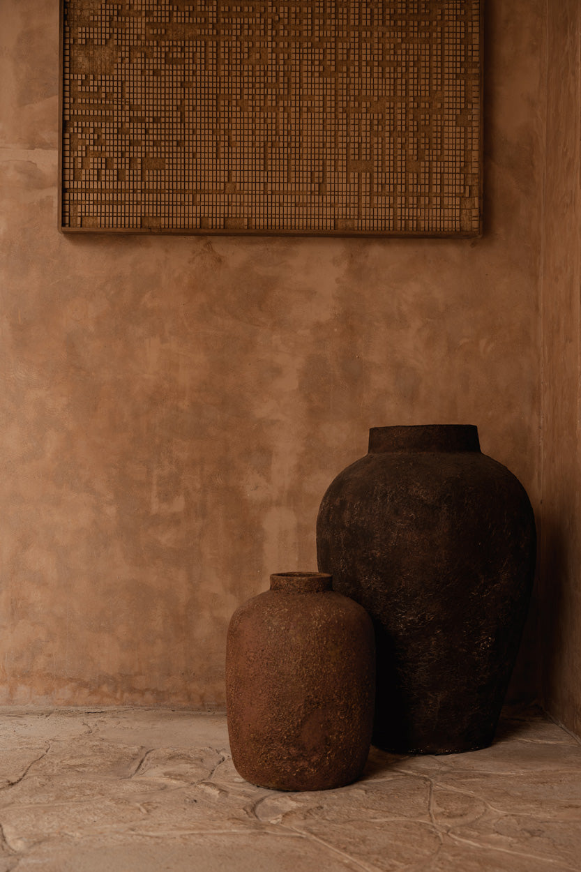 Bazar Bizar Terracotta Vaas Volcanic Bourgogne Ø50 x H70 cm