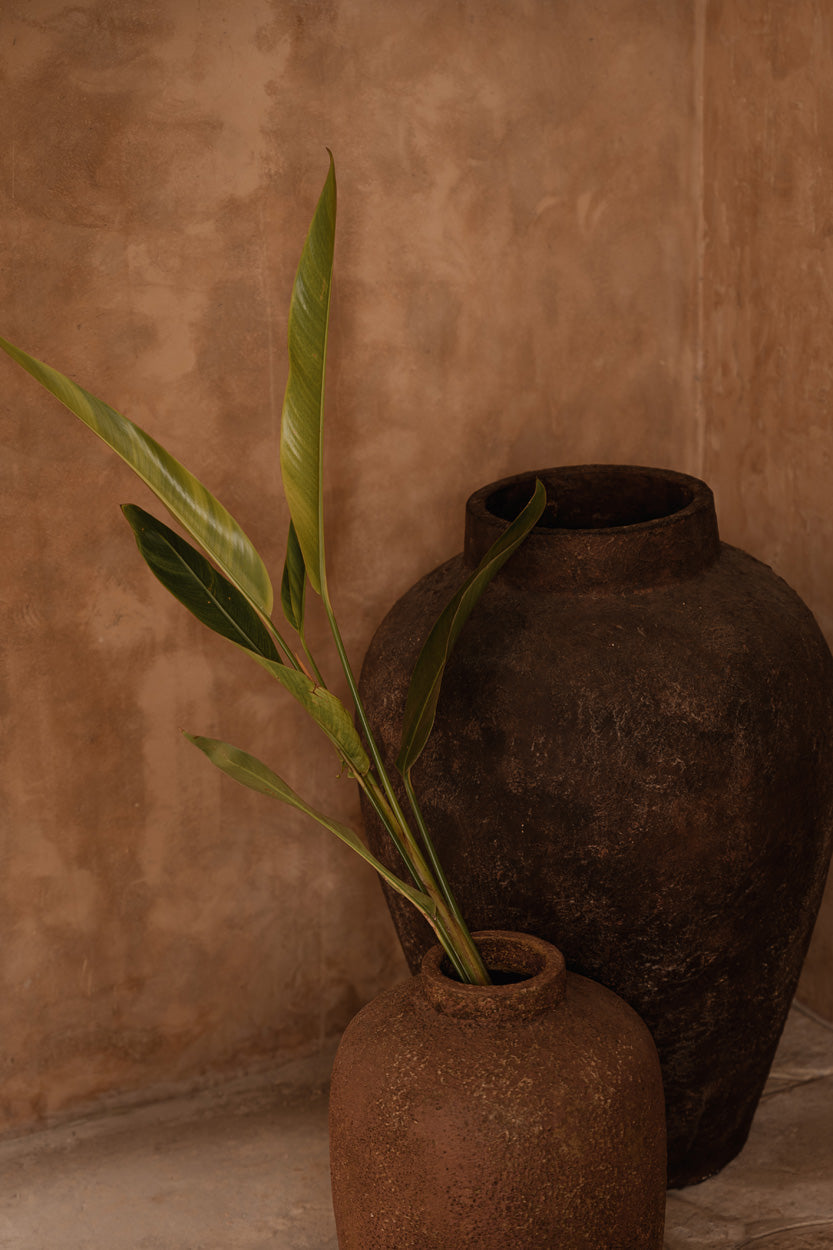 Bazar Bizar Terracotta Vaas Volcanic Bourgogne Ø50 x H70 cm