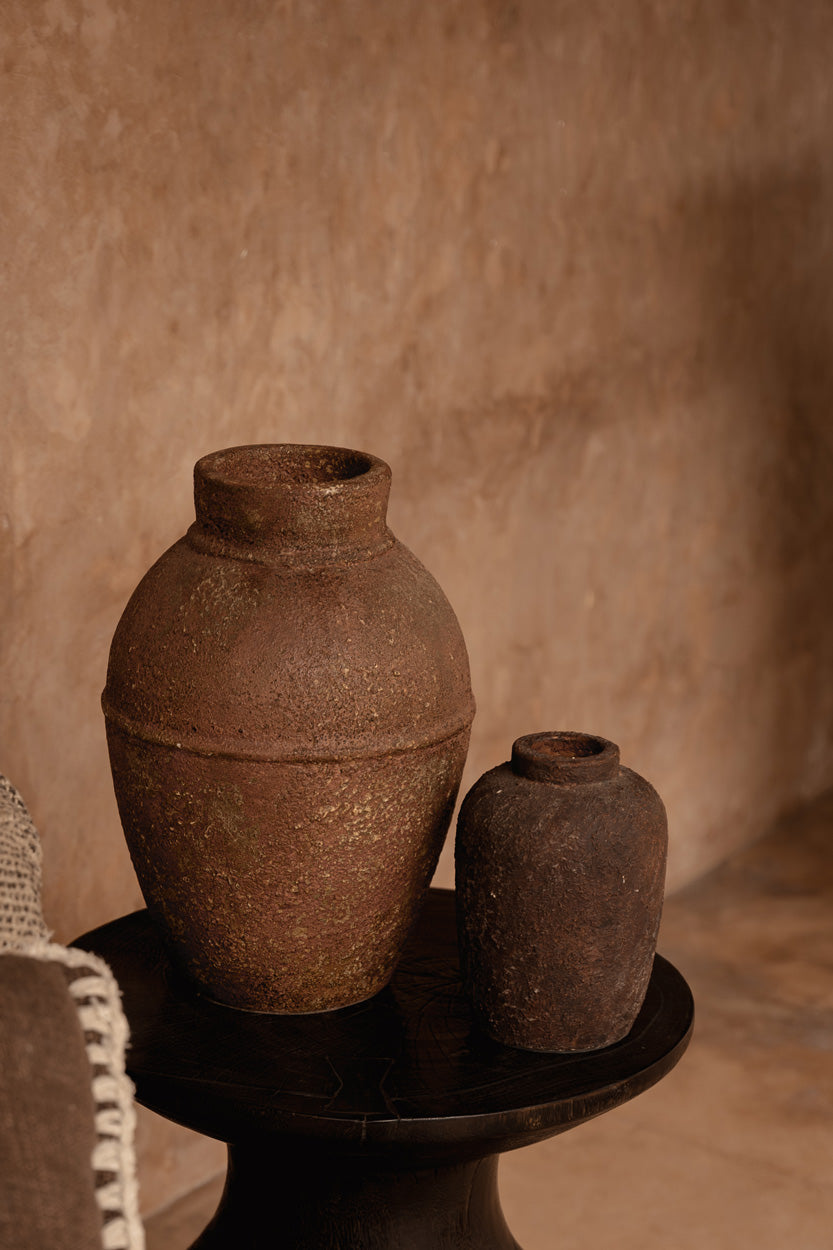 Bazar Bizar Terracotta Vaas Clay Bourgogne Ø14 x H20 cm