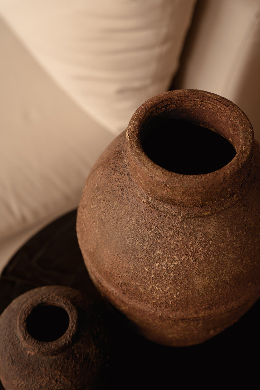 Bazar Bizar Terracotta Vaas Amphora Terracotta Ø25 x H40 cm