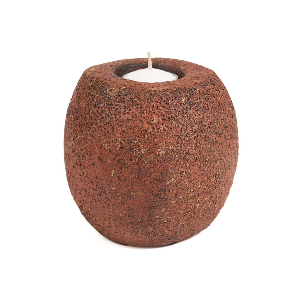 Bazar Bizar Terracotta Kandelaar Cavestone Terracotta Ø13 x H12 cm