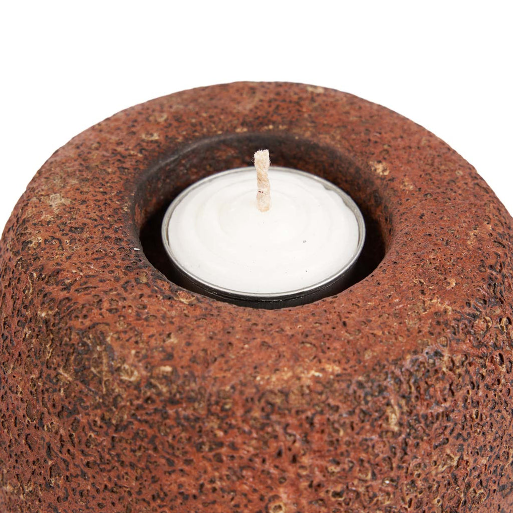 Bazar Bizar Terracotta Kandelaar Cavestone Terracotta Ø13 x H12 cm