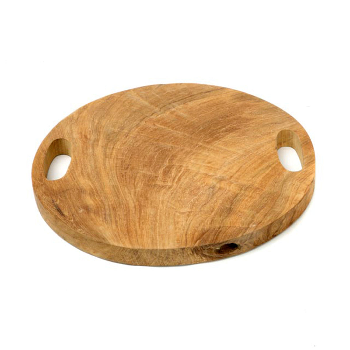 Bazar Bizar Teakhouten Dienblad Teak Root Naturel Ø40 cm