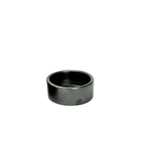 Bazar Bizar Plat de service En Terre Cuite Burned Cylinder Dish Noir Ø10 x H4 cm
