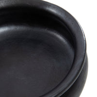 Bazar Bizar Plat à four En Terre Cuite Burned Curry Noir Ø24 x H15 cm