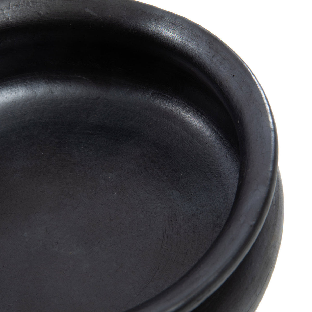Bazar Bizar Plat à four En Terre Cuite Burned Curry Noir Ø24 x H15 cm