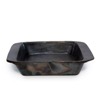 Bazar Bizar Plat à four En Terre Cuite Burned Noir 37 x 28 cm