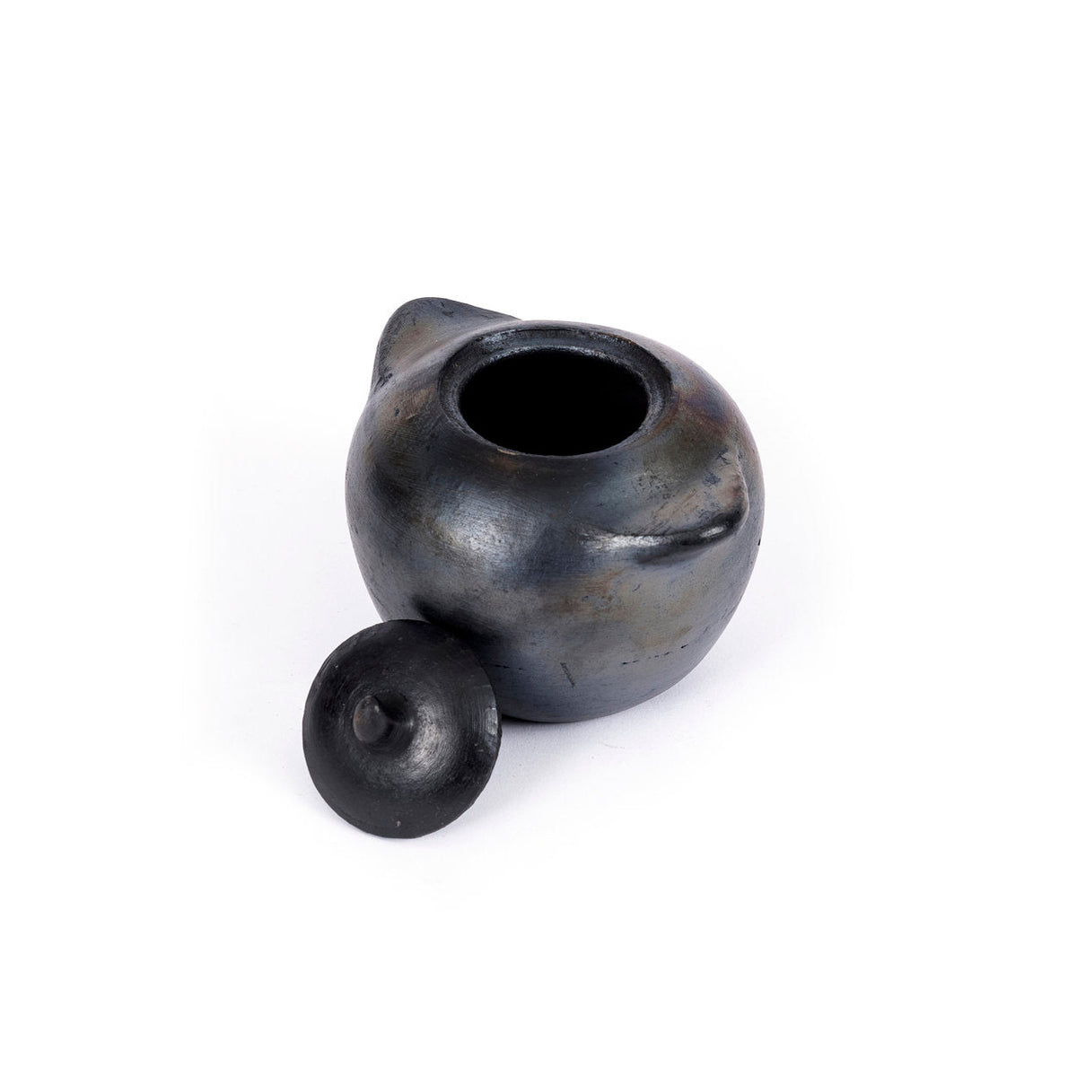Bazar Bizar Terracotta Voorraadpot Burned Zwart 15 x 13 x 14 cm