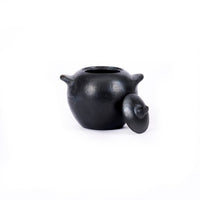 Bazar Bizar Terracotta Voorraadpot Burned Zwart 11 x 7 x 9 cm