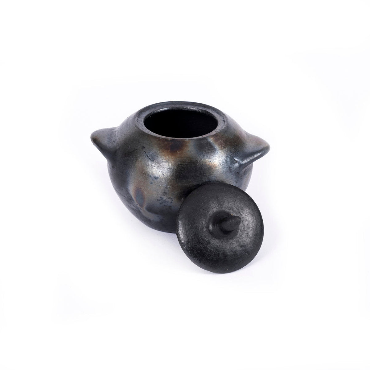 Bazar Bizar Terracotta Voorraadpot Burned Zwart 11 x 7 x 9 cm