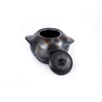 Bazar Bizar Terracotta Voorraadpot Burned Zwart 11 x 7 x 9 cm