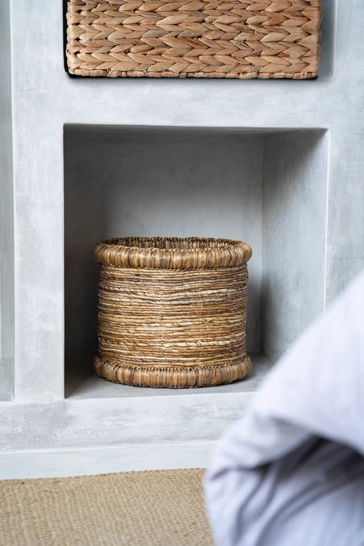Bazar Bizar Waterhyacint Mand Chuka Naturel Ø38 x H34 cm