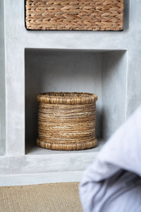 Bazar Bizar Waterhyacint Mand Chuka Naturel Ø38 x H34 cm