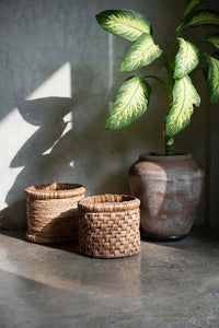 Bazar Bizar Waterhyacint Mand Chuka Naturel Ø38 x H34 cm