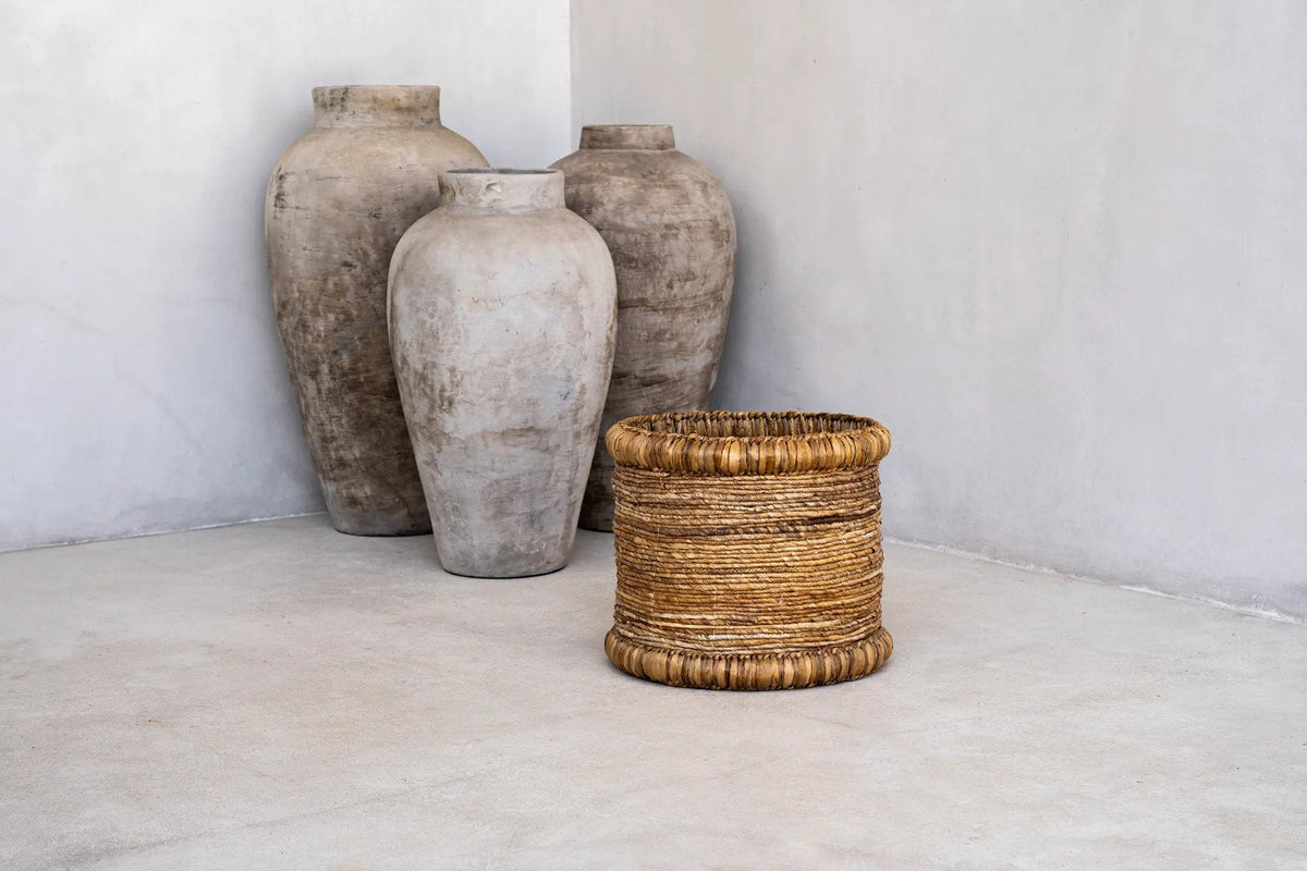 Bazar Bizar Waterhyacint Mand Chuka Naturel Ø38 x H34 cm
