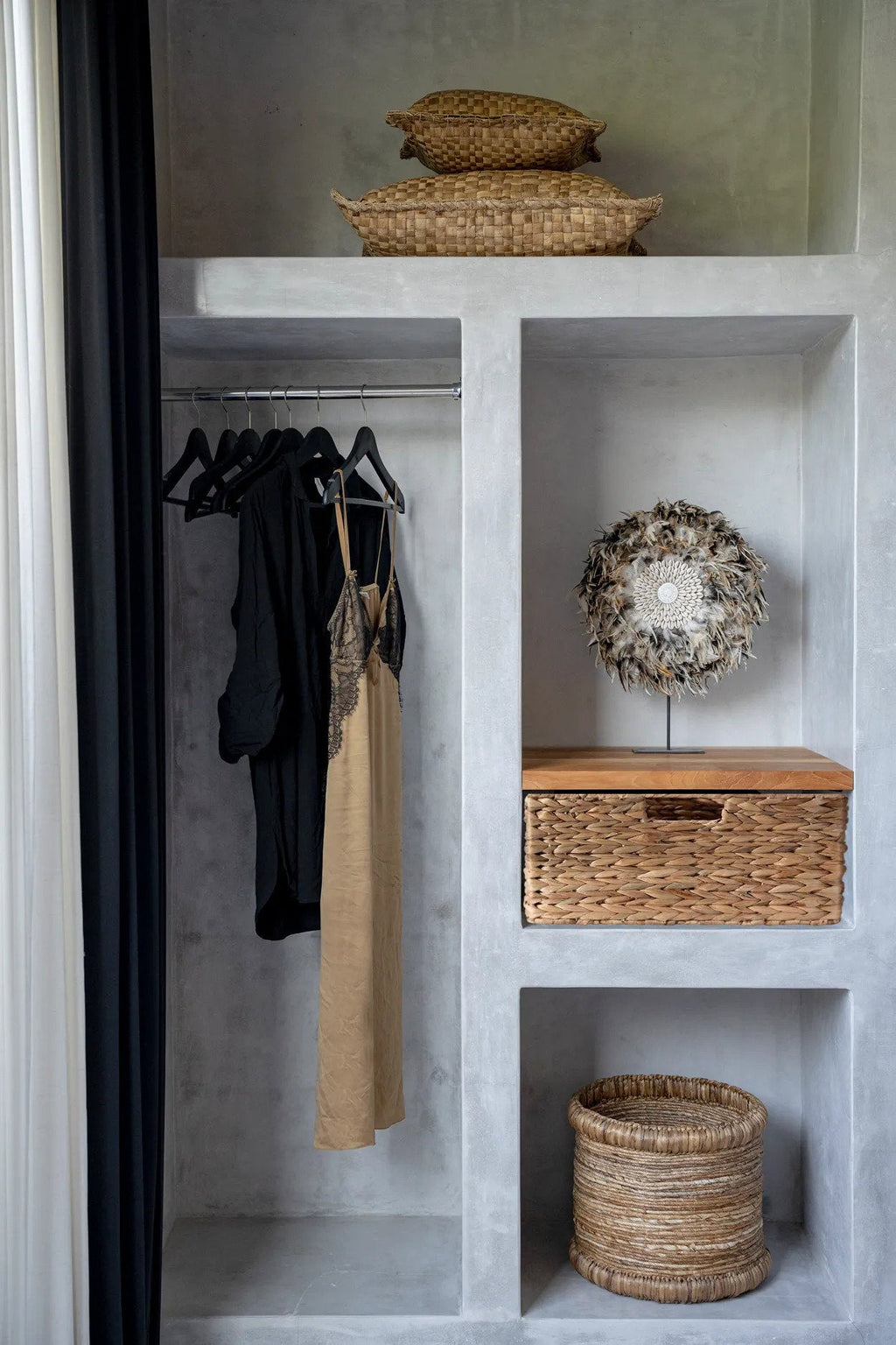 Bazar Bizar Waterhyacint Mand Chuka Naturel Ø38 x H34 cm