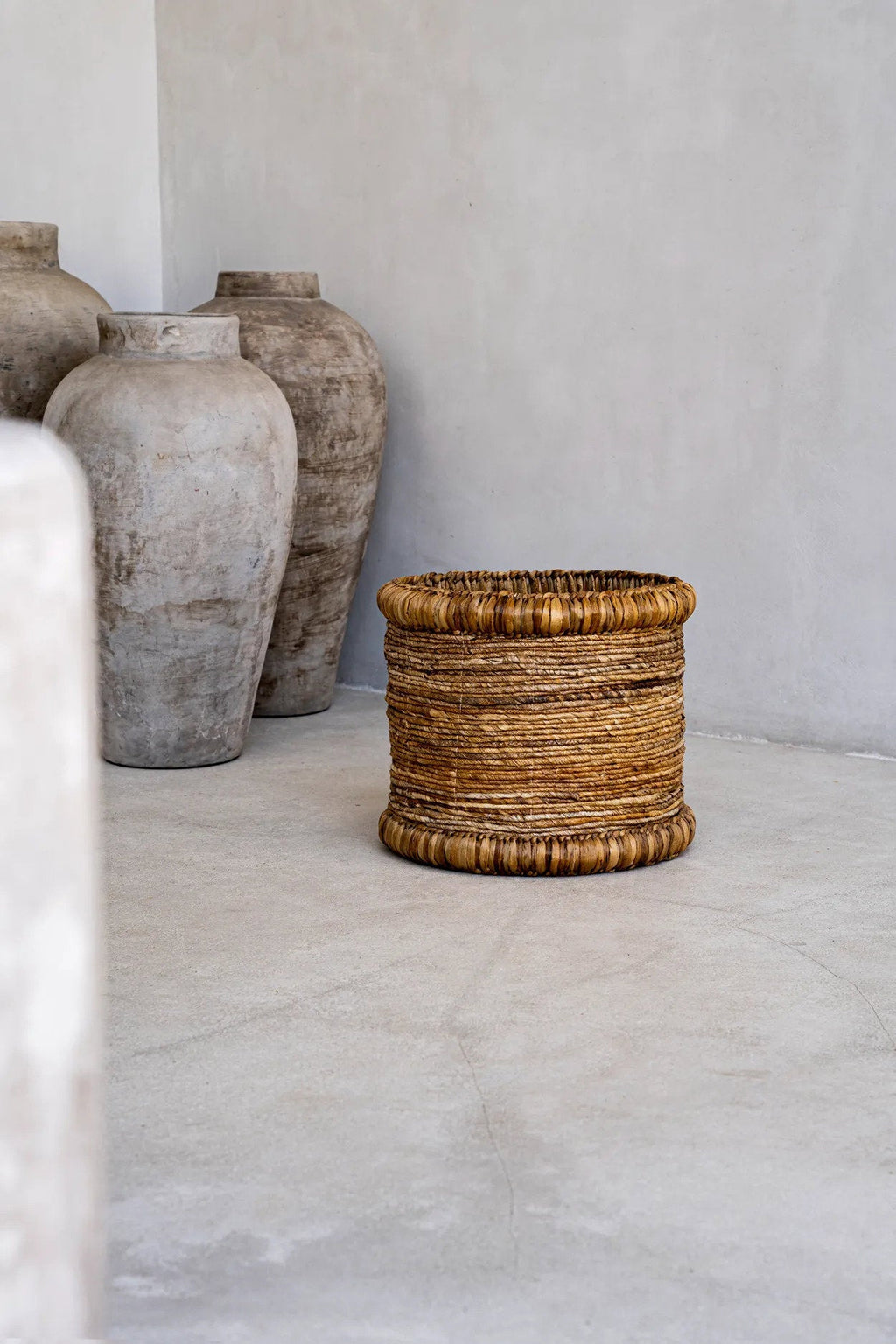 Bazar Bizar Waterhyacint Mand Chuka Naturel Ø38 x H34 cm