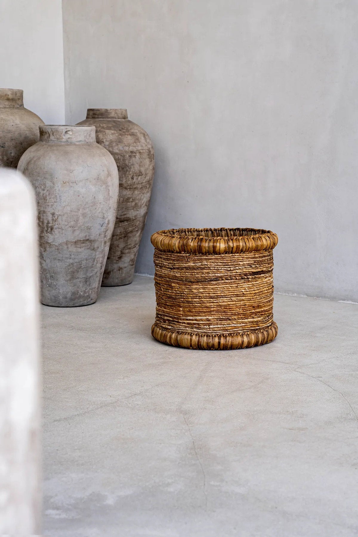 Bazar Bizar Waterhyacint Mand Chuka Naturel Ø38 x H34 cm
