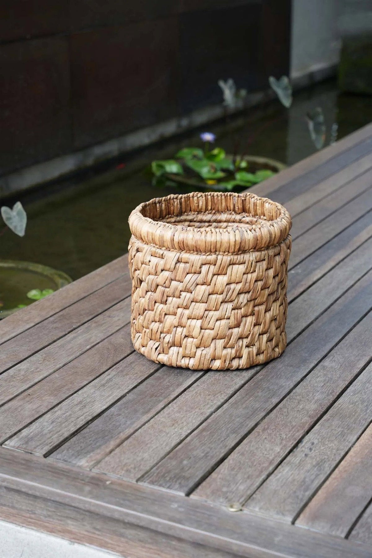 Bazar Bizar Waterhyacint Mand Choppy Naturel Ø36 x H31 cm