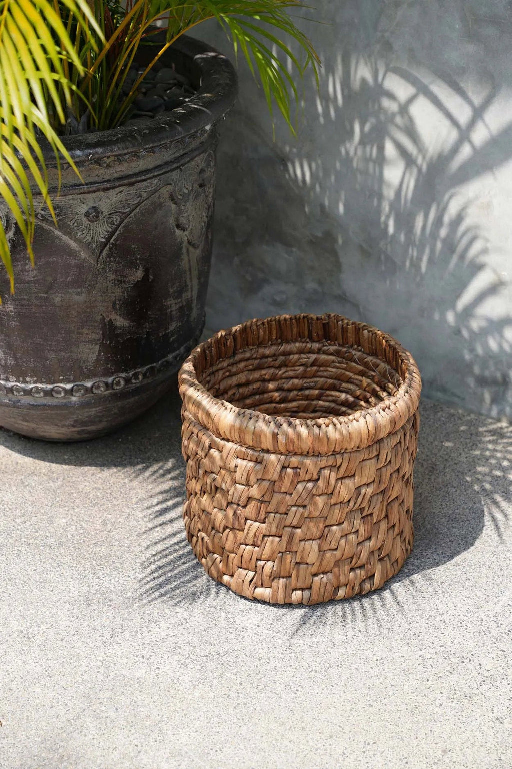 Bazar Bizar Waterhyacint Mand Choppy Naturel Ø36 x H31 cm