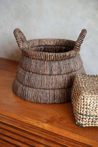 Bazar Bizar Bananenblad Mand Grace Naturel Ø42 x H33 cm
