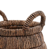 Bazar Bizar Bananenblad Mand Grace Naturel Ø42 x H33 cm