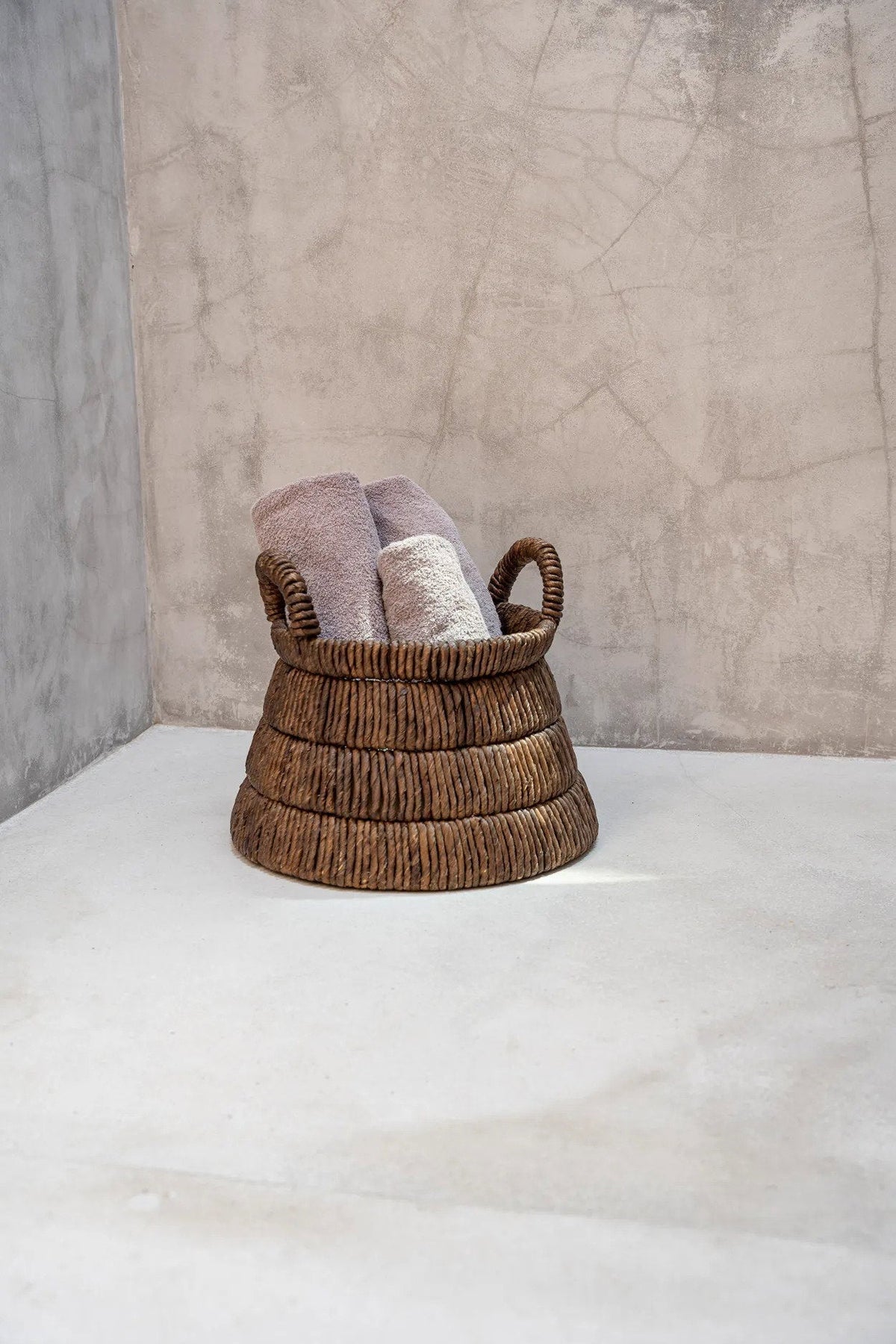 Bazar Bizar Bananenblad Mand Grace Naturel Ø42 x H33 cm