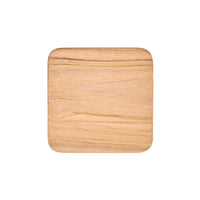 Bazar Bizar Teakhouten Onderzetter Deep Naturel rustiek 10 x 10 cm