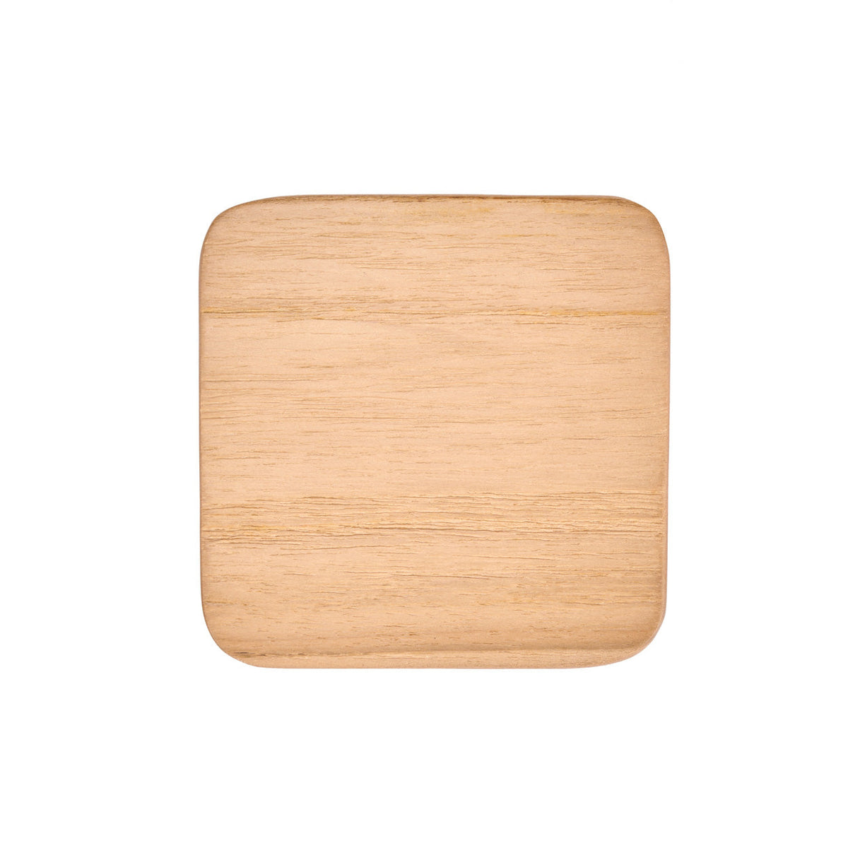 Bazar Bizar Teakhouten Onderzetter Medium Naturel rustiek 10 x 10 cm