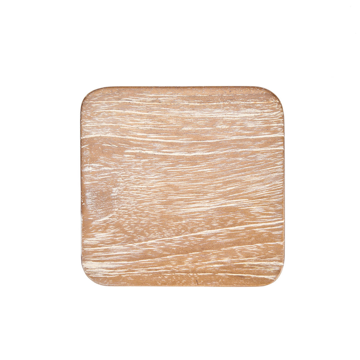 Bazar Bizar Teakhouten Onderzetter Deep Bruin 10 x 10 cm