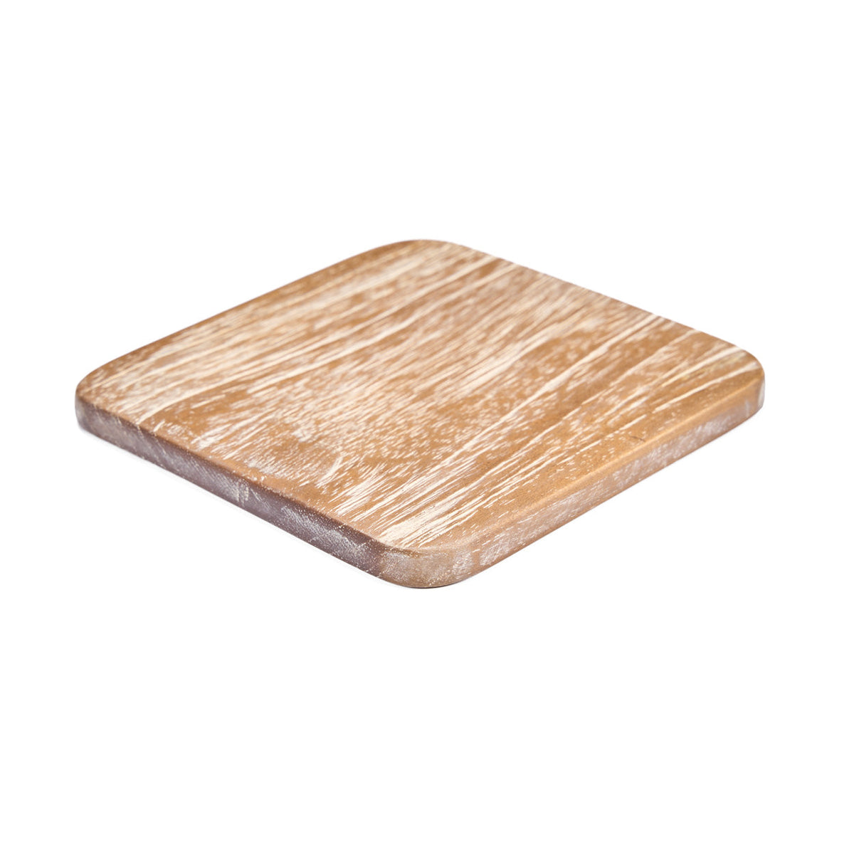 Bazar Bizar Teakhouten Onderzetter Deep Bruin 10 x 10 cm