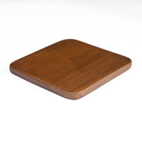 Bazar Bizar Teakhouten Onderzetter Smooth Donkerbruin 10 x 10 cm