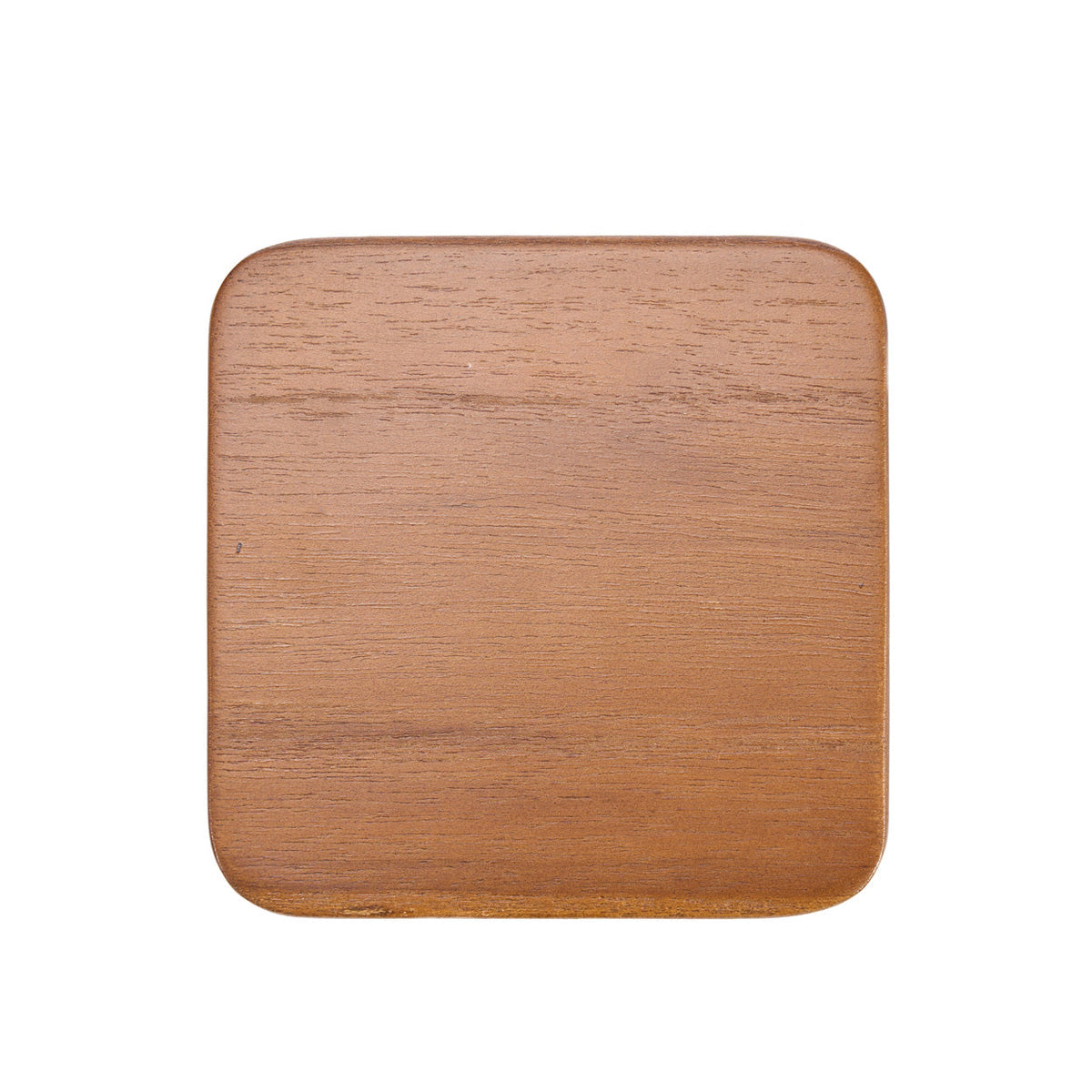 Bazar Bizar Teakhouten Onderzetter Smooth Middelbruin 10 x 10 cm