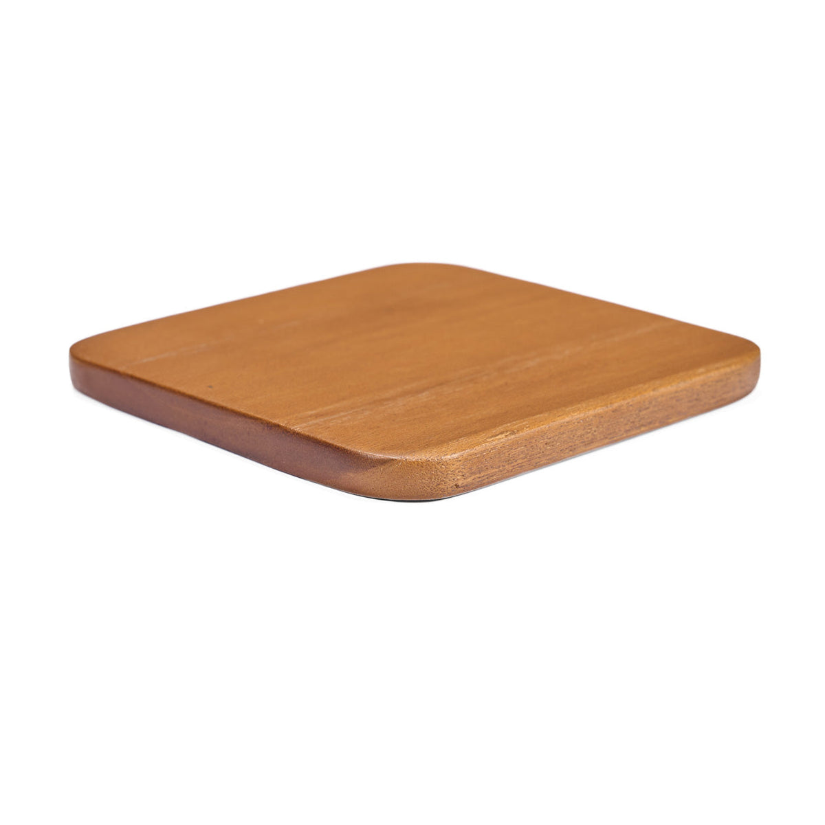 Bazar Bizar Teakhouten Onderzetter Smooth Middelbruin 10 x 10 cm