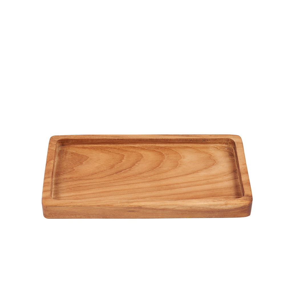 Bazar Bizar Teakhouten Dienblad Gormandize Naturel 20 x 11 cm