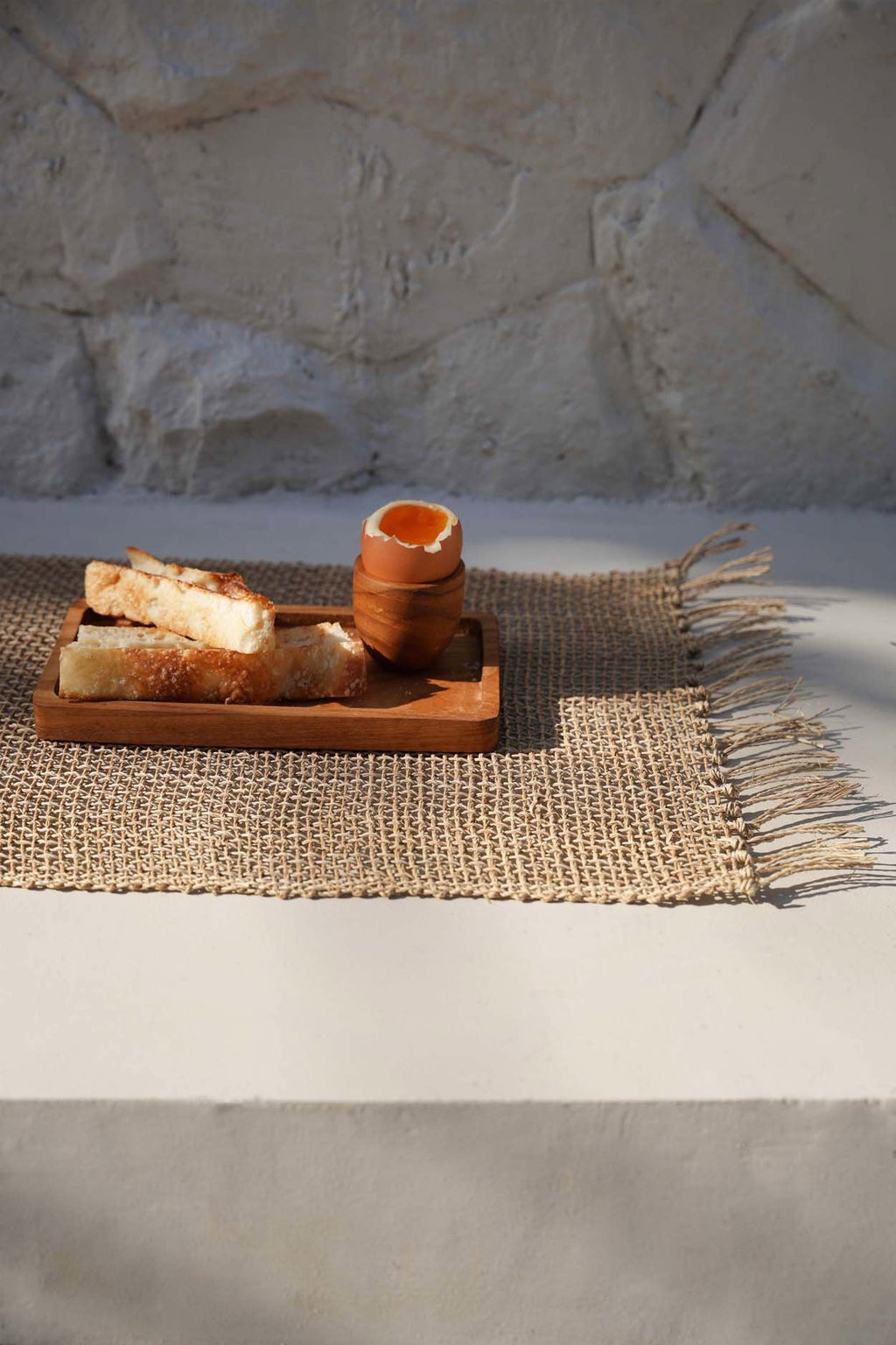 Bazar Bizar Teakhouten Dienblad Gormandize Naturel 20 x 11 cm