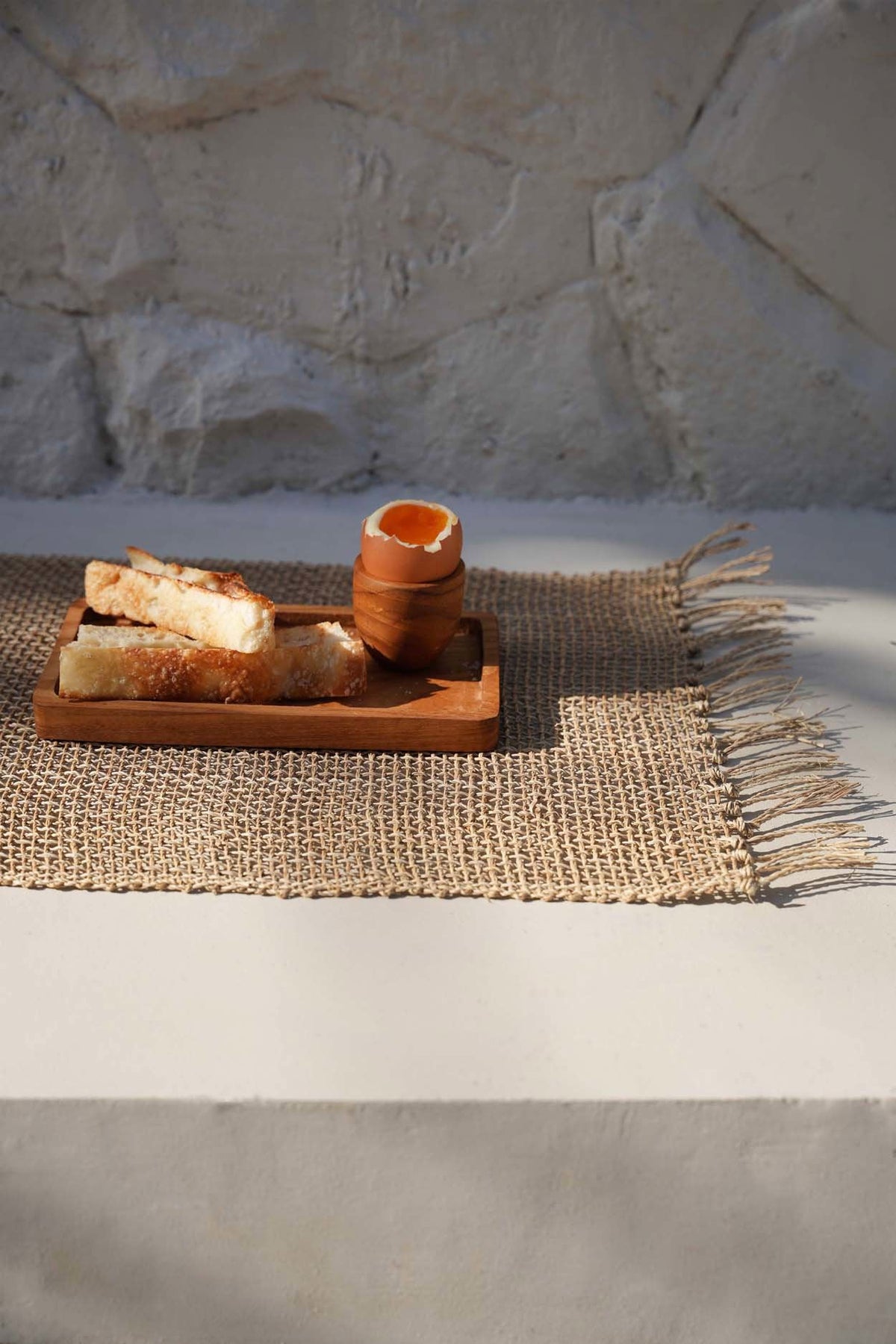Bazar Bizar Teakhouten Dienblad Gormandize Naturel 20 x 11 cm