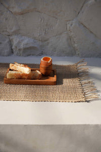 Bazar Bizar Teakhouten Dienblad Gormandize Naturel 20 x 11 cm