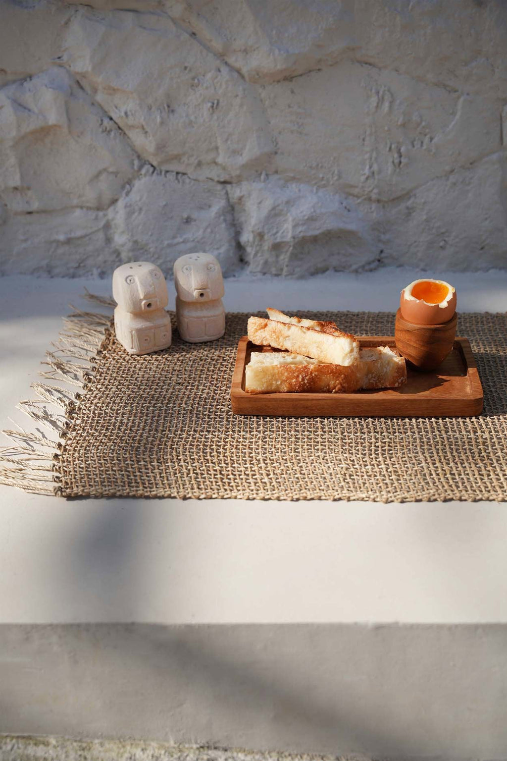 Bazar Bizar Teakhouten Dienblad Gormandize Naturel 20 x 11 cm