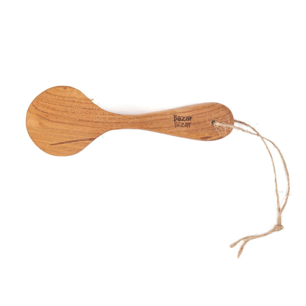 Bazar Bizar Teakhouten Borstel Toto Naturel L18,5 cm