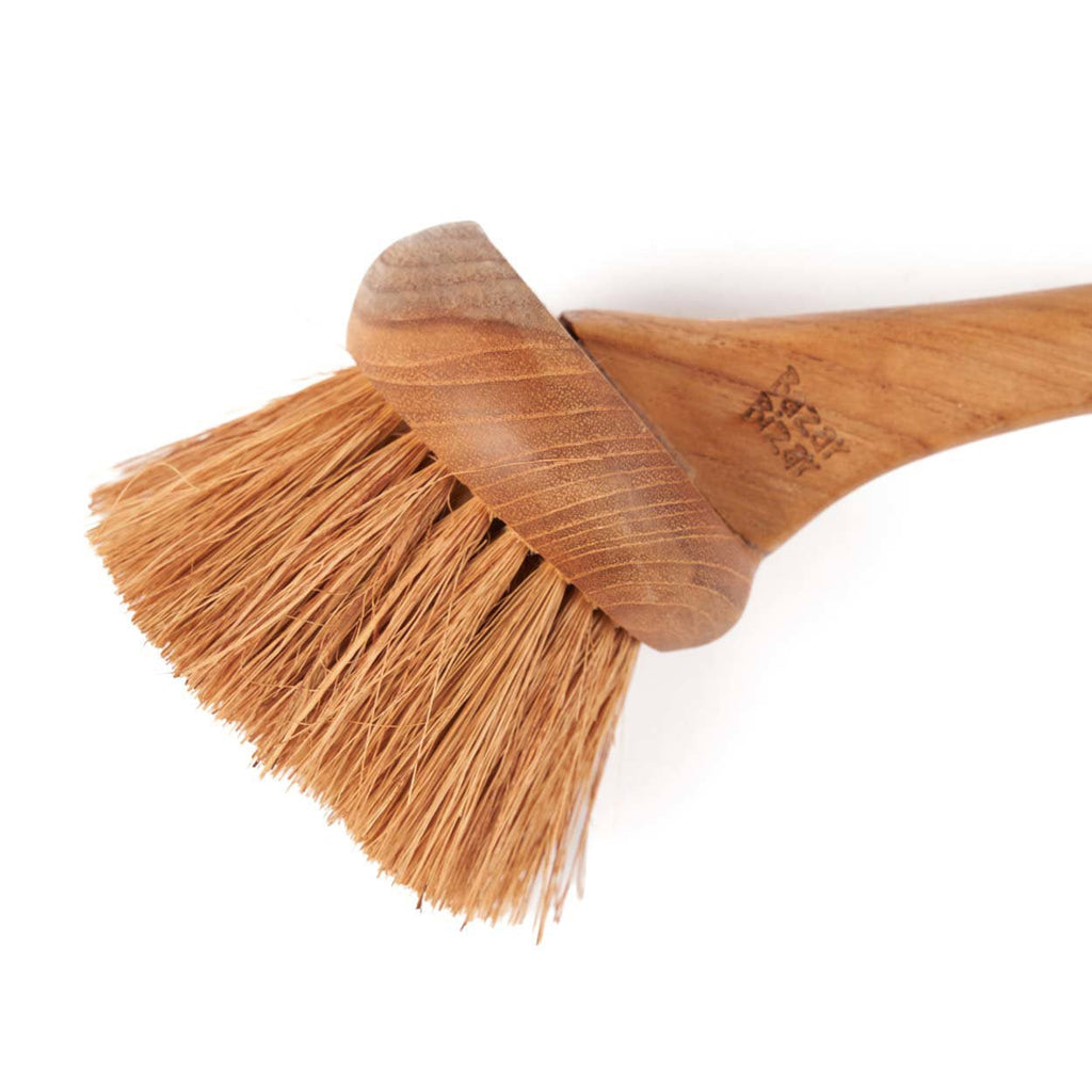 Bazar Bizar Teakhouten Borstel Naan Naturel L9 cm